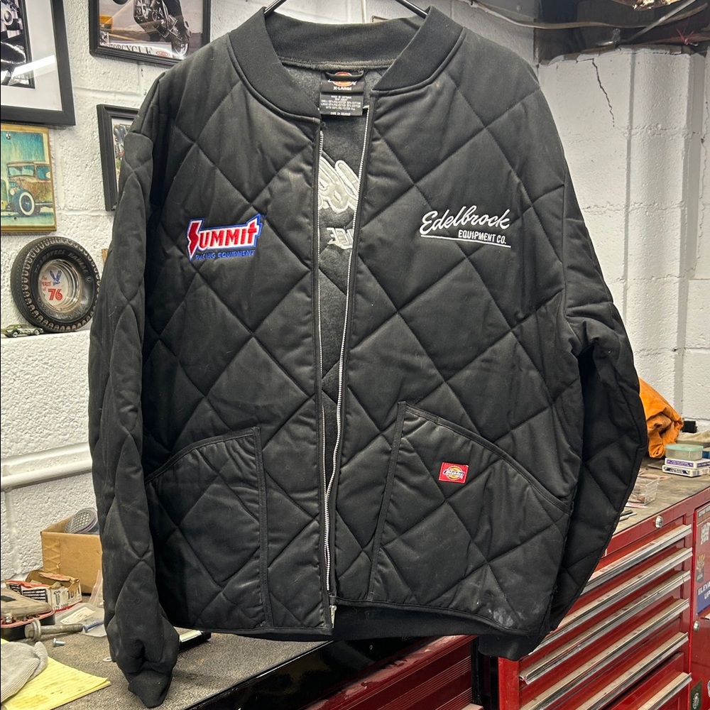 Dickies Black Quilted Bomber Jacket